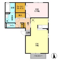 宇都宮駅 徒歩25分 2階の物件間取画像